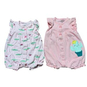 Carter’s | Baby Girl Rompers Bundle | 3M